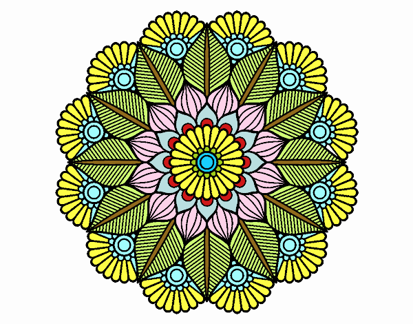 Mandala jardín vegetal