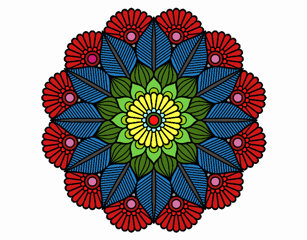 Mandala jardín vegetal