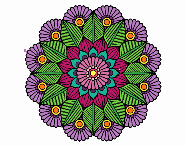 Mandala jardín vegetal