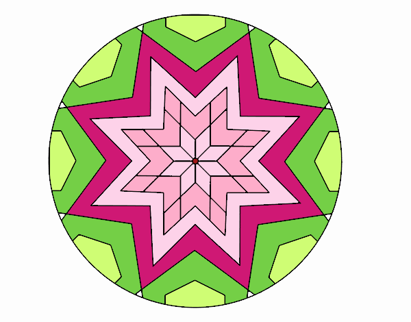 Mandala mosaico estrella