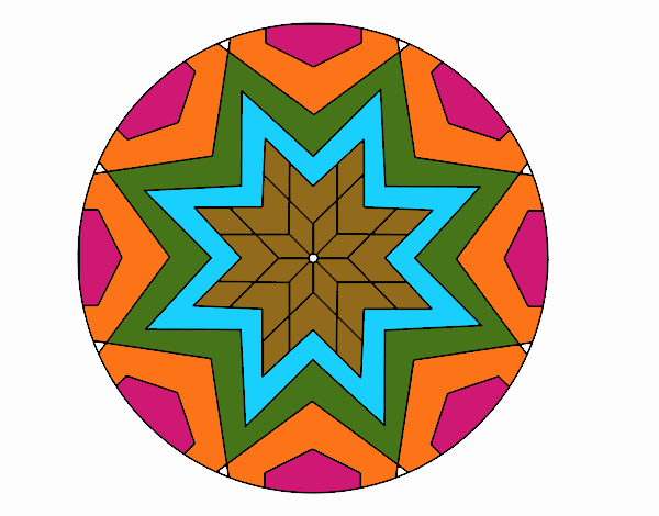 Mandala mosaico estrella