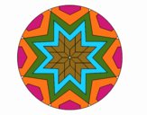 Mandala mosaico estrella