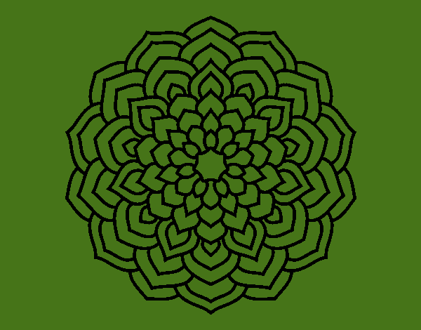 Mandala pétalos de flor