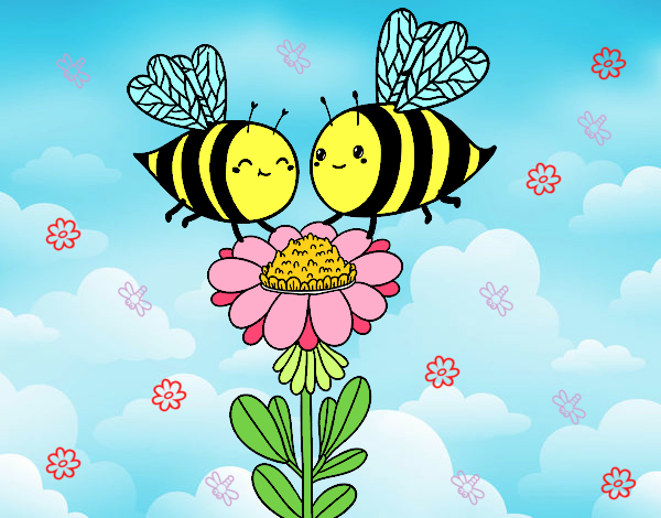 Pareja de abejas