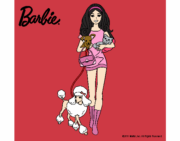 Barbie con sus mascotas