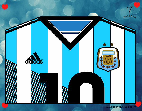 Camiseta del mundial de fútbol 2014 de Argentina