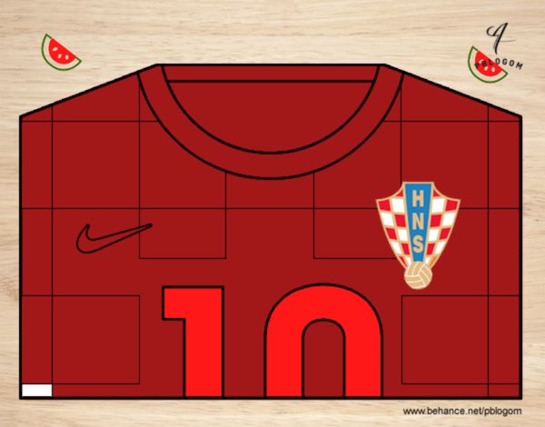 Camiseta del mundial de fútbol 2014 de Croacia