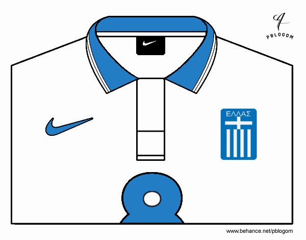 Camiseta del mundial de fútbol 2014 de Grecia