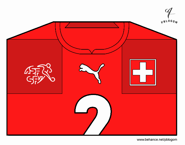 Camiseta del mundial de fútbol 2014 de Suiza