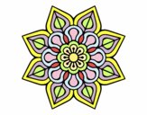 Mandala de flor sencilla