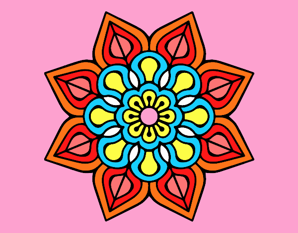 Mandala de flor sencilla