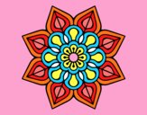 Mandala de flor sencilla