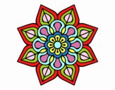 Mandala de flor sencilla