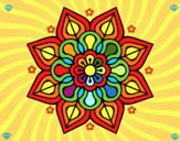 Mandala de flor sencilla