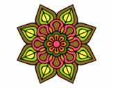 Mandala de flor sencilla