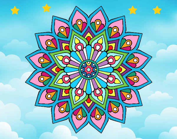 Mandala destello creciente