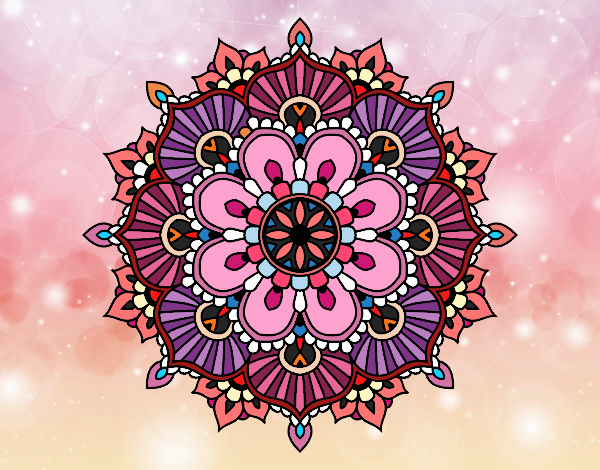 Mandala destello floral