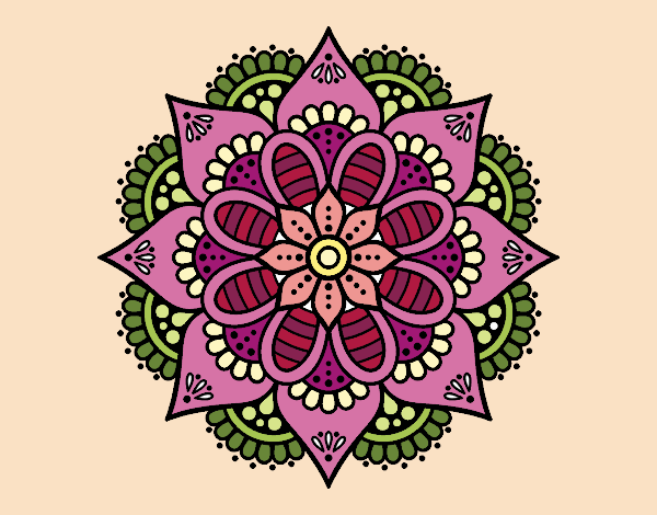 Mandala flor de primavera