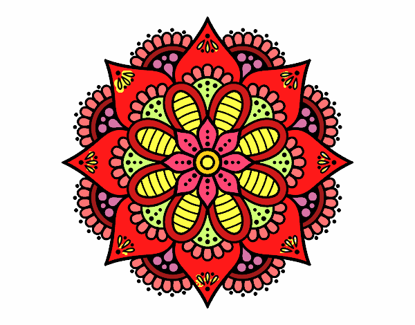 Mandala flor de primavera