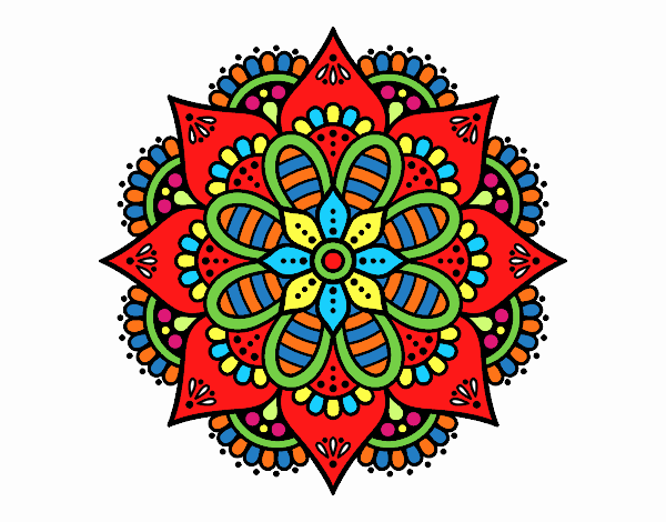 Mandala flor de primavera