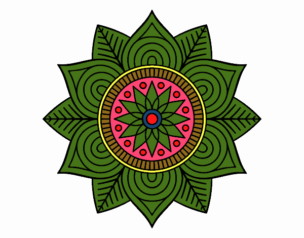 Mandala flor estelar