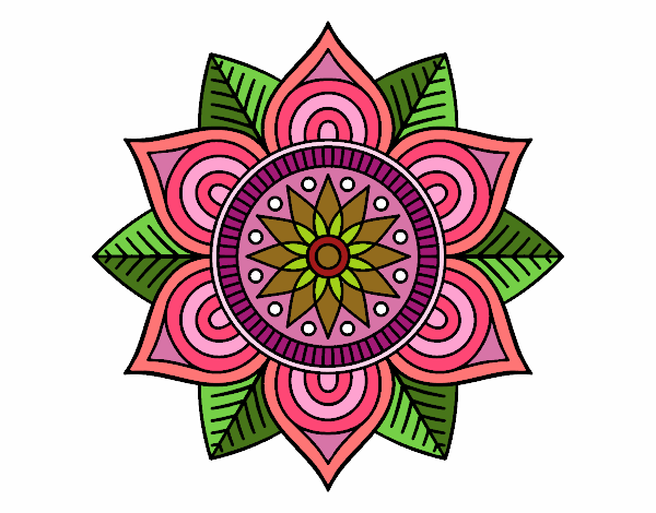 Mandala flor estelar