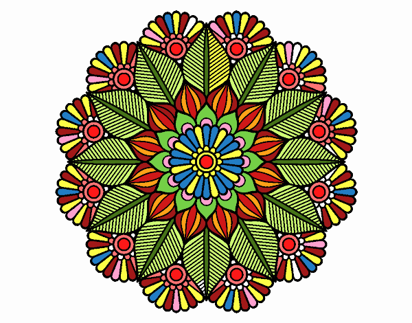 Mandala jardín vegetal