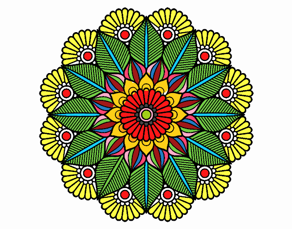 Mandala jardín vegetal