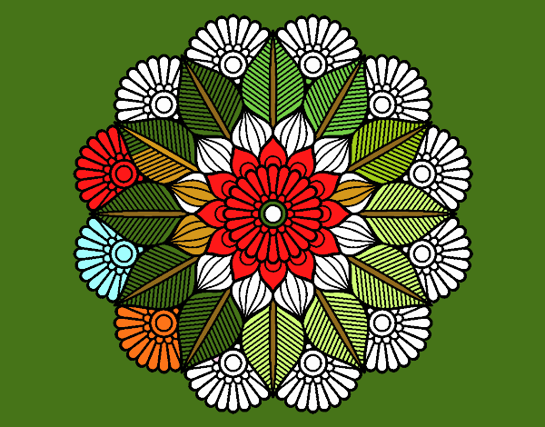 Mandala jardín vegetal