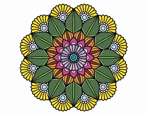 Mandala jardín vegetal