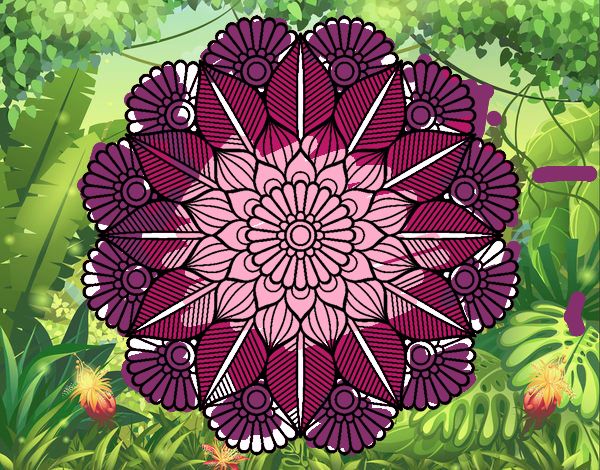 Mandala jardín vegetal