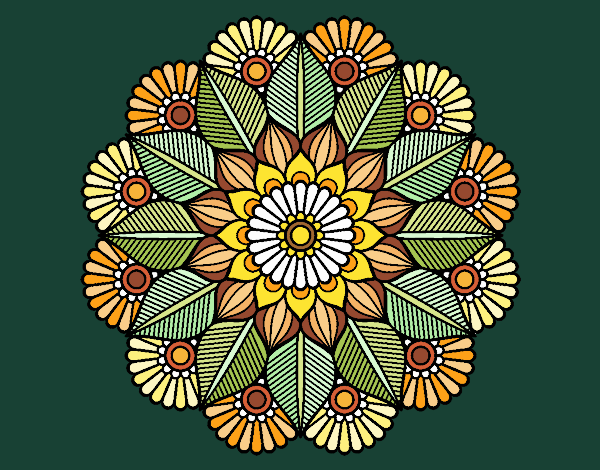 Mandala jardín vegetal