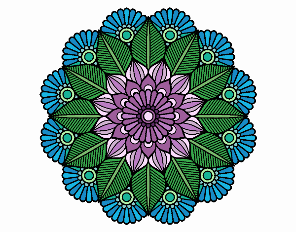 Mandala jardín vegetal