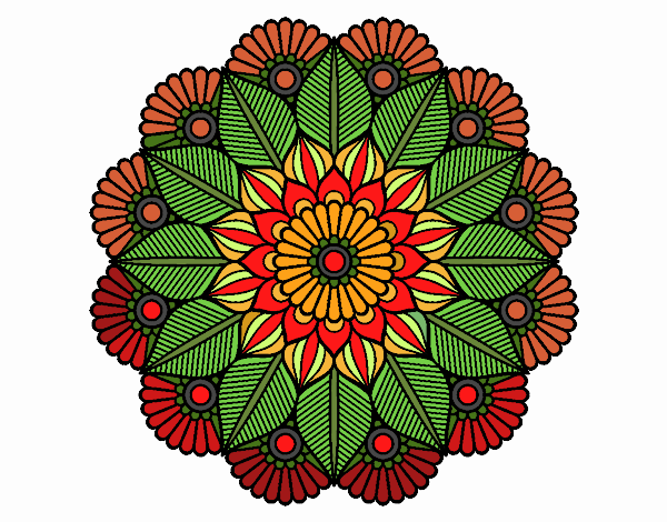 Mandala jardín vegetal