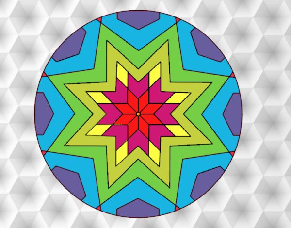 Mandala mosaico estrella