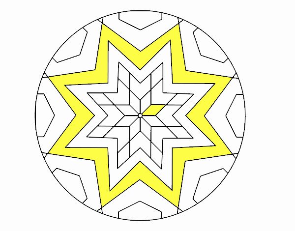 Mandala mosaico estrella