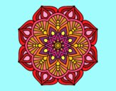 Un mandala de flor oriental