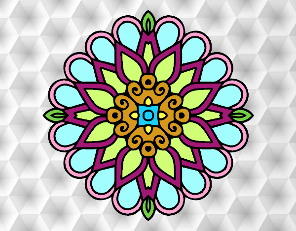 Un mandala estilo árabe