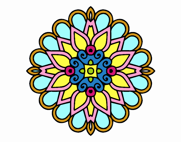 Un mandala estilo árabe