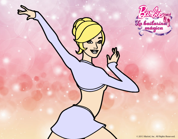 Barbie en postura de ballet