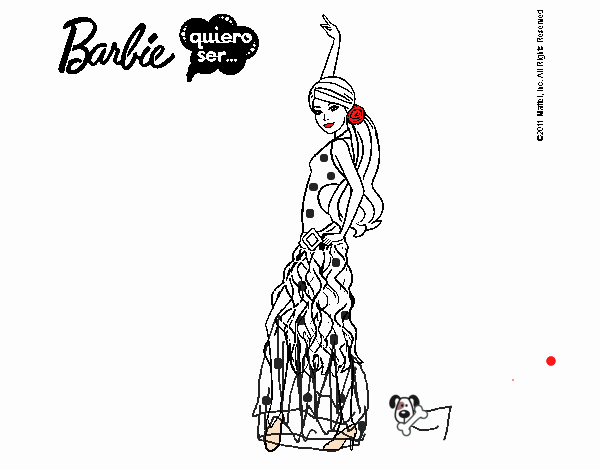 Barbie flamenca