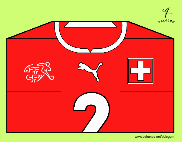 Camiseta del mundial de fútbol 2014 de Suiza