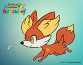 Fennekin corriendo