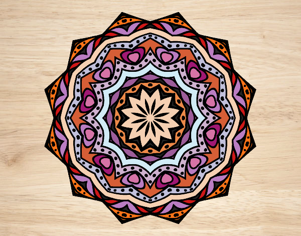 Mandala con estratos