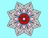 Mandala de flor sencilla