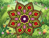 Mandala de flor sencilla