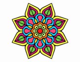 Mandala de flor sencilla