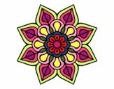 Mandala de flor sencilla