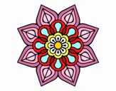 Mandala de flor sencilla