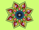 Mandala de flor sencilla